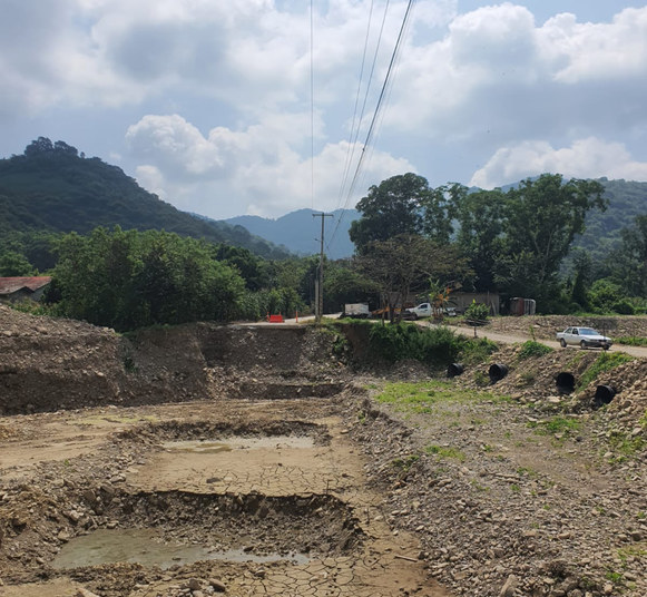Puente San Juan · trabajos de cimentación